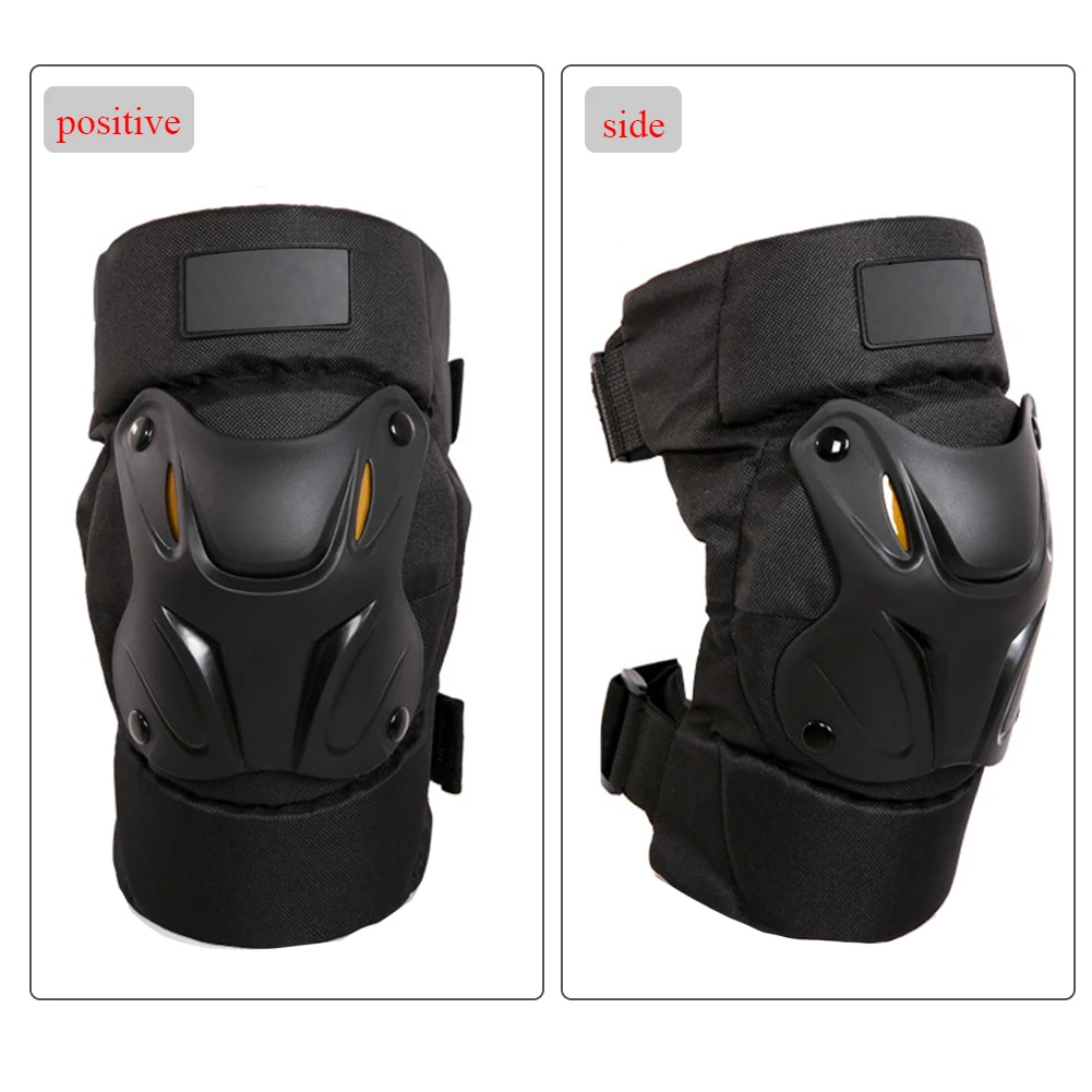 

1 Pair Outdoor Anti Fall Durable Shock Resistance Motorcycle Kneepad Protective Adjustable Strap Ergonomically Guard Gear Brace