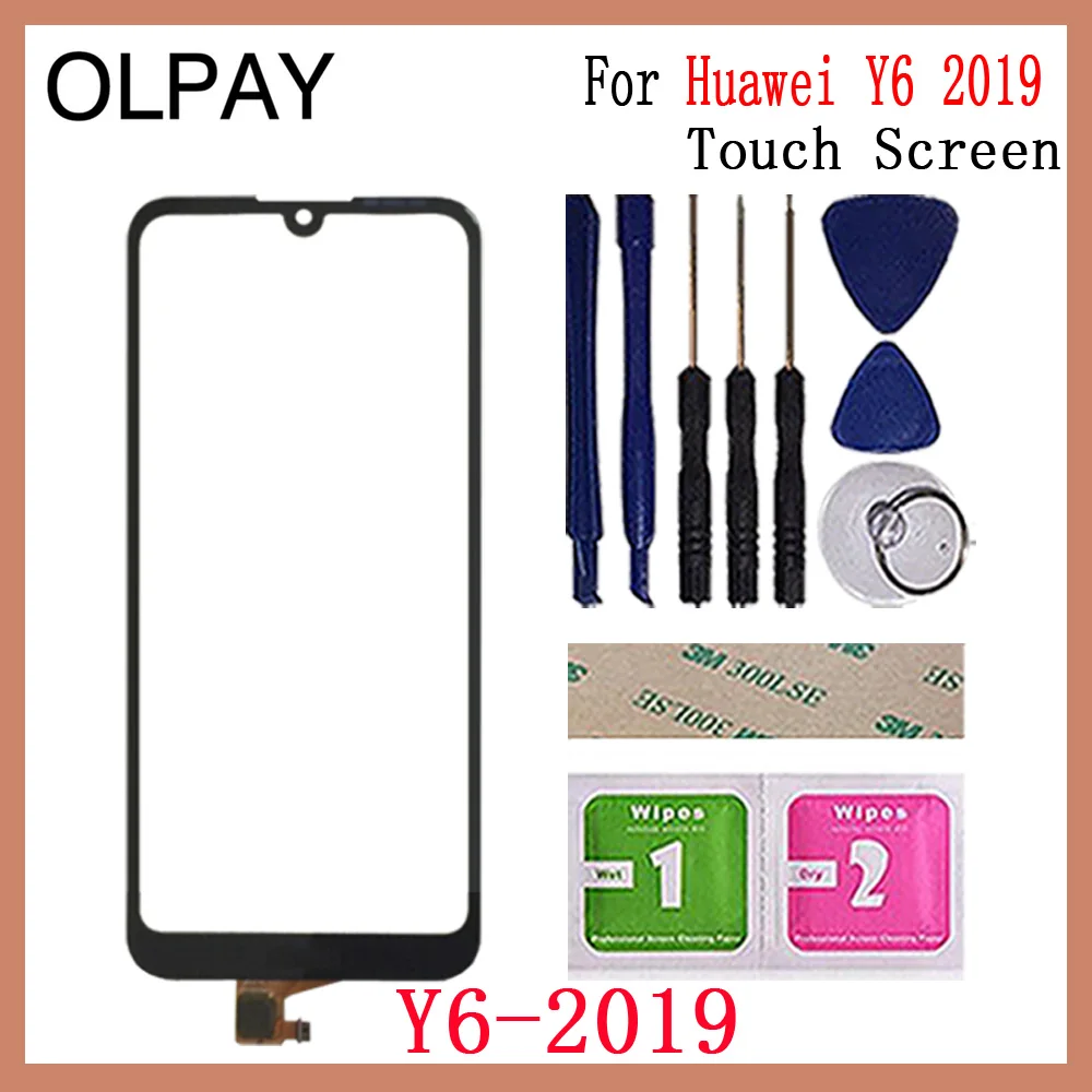 Y6 2019 With Tools OLPAY AAA сенсорный экран для huawei Y5 сенсорный экран дигитайзер для huawei Y6 Сенсорная панель Сенсорный экран сенсор стекло - Color: Y6 2019 With Tools