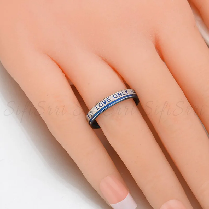 Кольца из нержавеющей стали с фианитом для влюбленных пар|Обручальные кольца| |