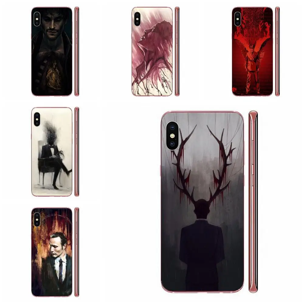 Черный чехол Hannibal для iPhone SE2020 11 Plus Pro X XS Max XR 8 7 6S SE 4S 5 5C | Мобильные телефоны и