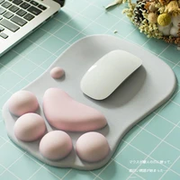 cute cat paw mouse pad anti slip silicone mice mat wrist rest support computer ergonomic desk mat comfortable office for school