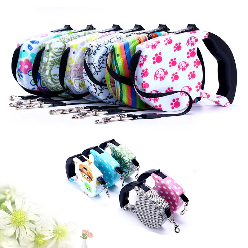 Автоматический выдвижной поводок из АБС-пластика для собак щенков прогулок и