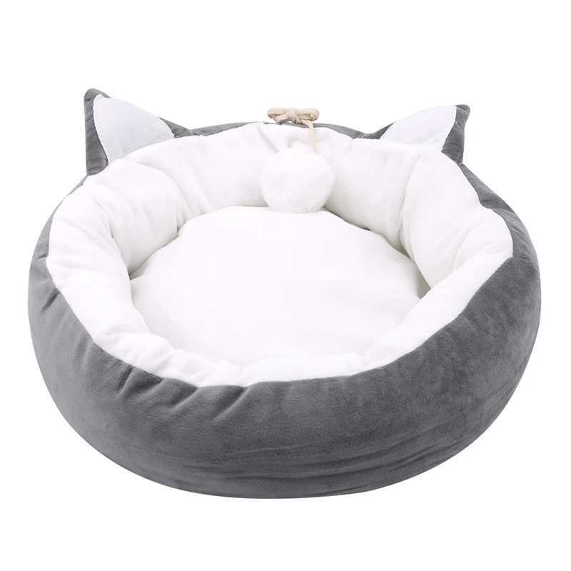 Домашнее животное кошка кровать уши гнездо мягкое теплое моющееся Круглый