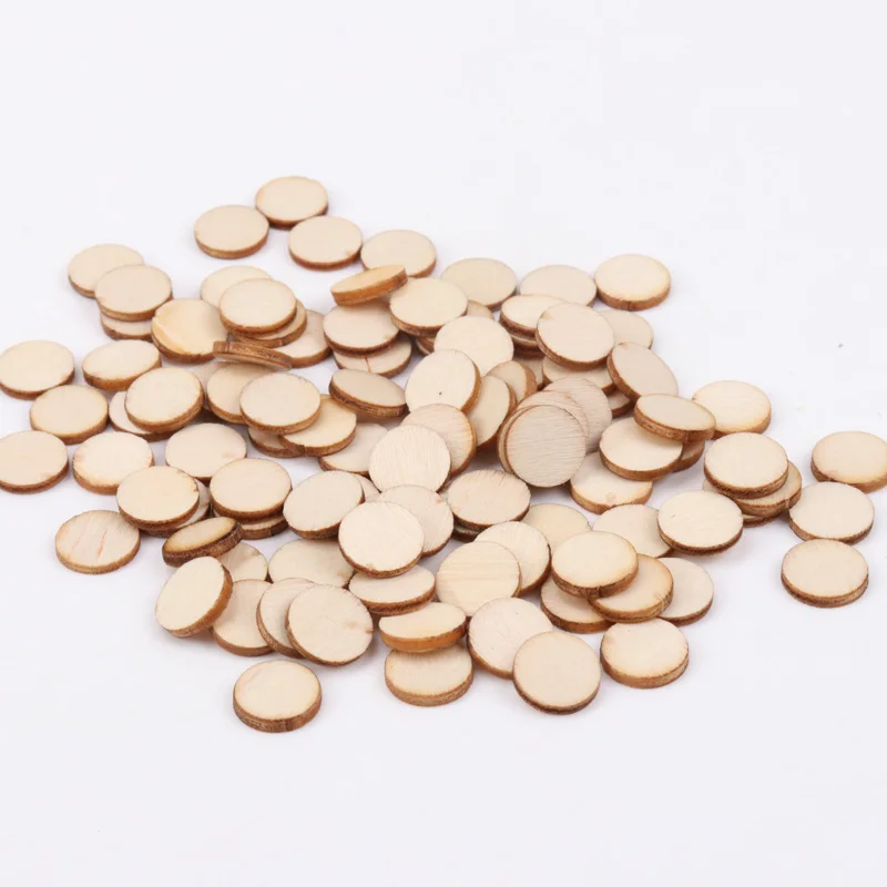Натуральное дерево круглые аксессуары для рукоделия скрапбукинг ручной работы