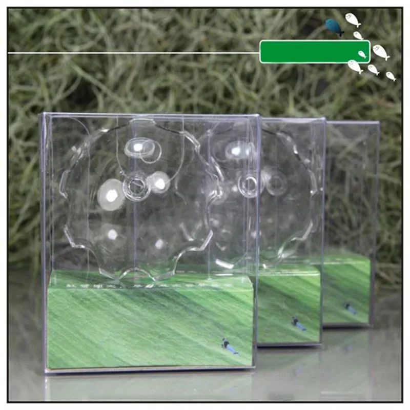 Инструмент для кормления аквариума прозрачная зеркальная чаша с силиконовой