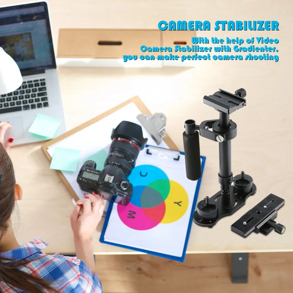 S40 Steadycam масштабируемый из углеродного волокна Ручной Стабилизатор Steadicam для Canon Nikon sony DSLR камера компактная видеокамера