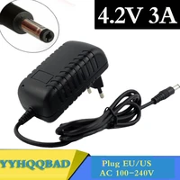 4 2v 3a 5 52 1mm ac dc power supply adapter charger for 1series 4 2v 3 7v 3 6v 18650 li ion li po battery