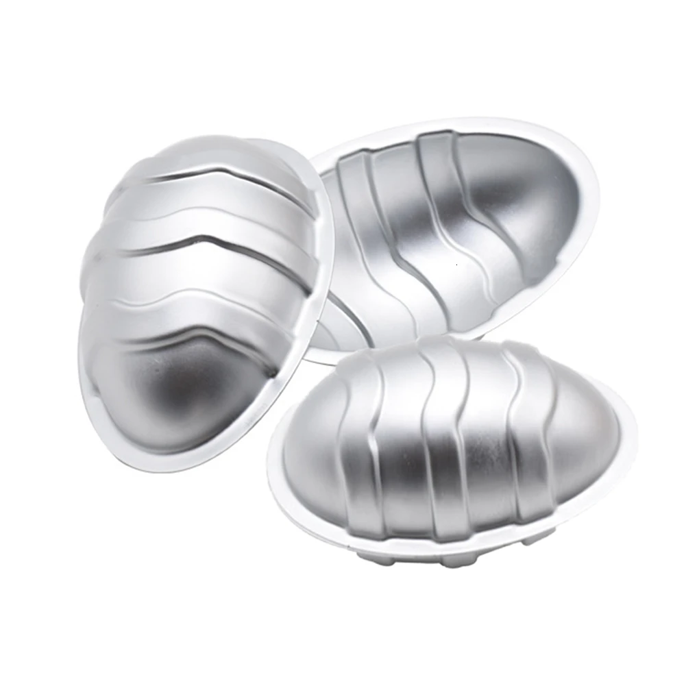 3D пасхальное яйцо металлический алюминиевый сплав форма помадка для шоколадного