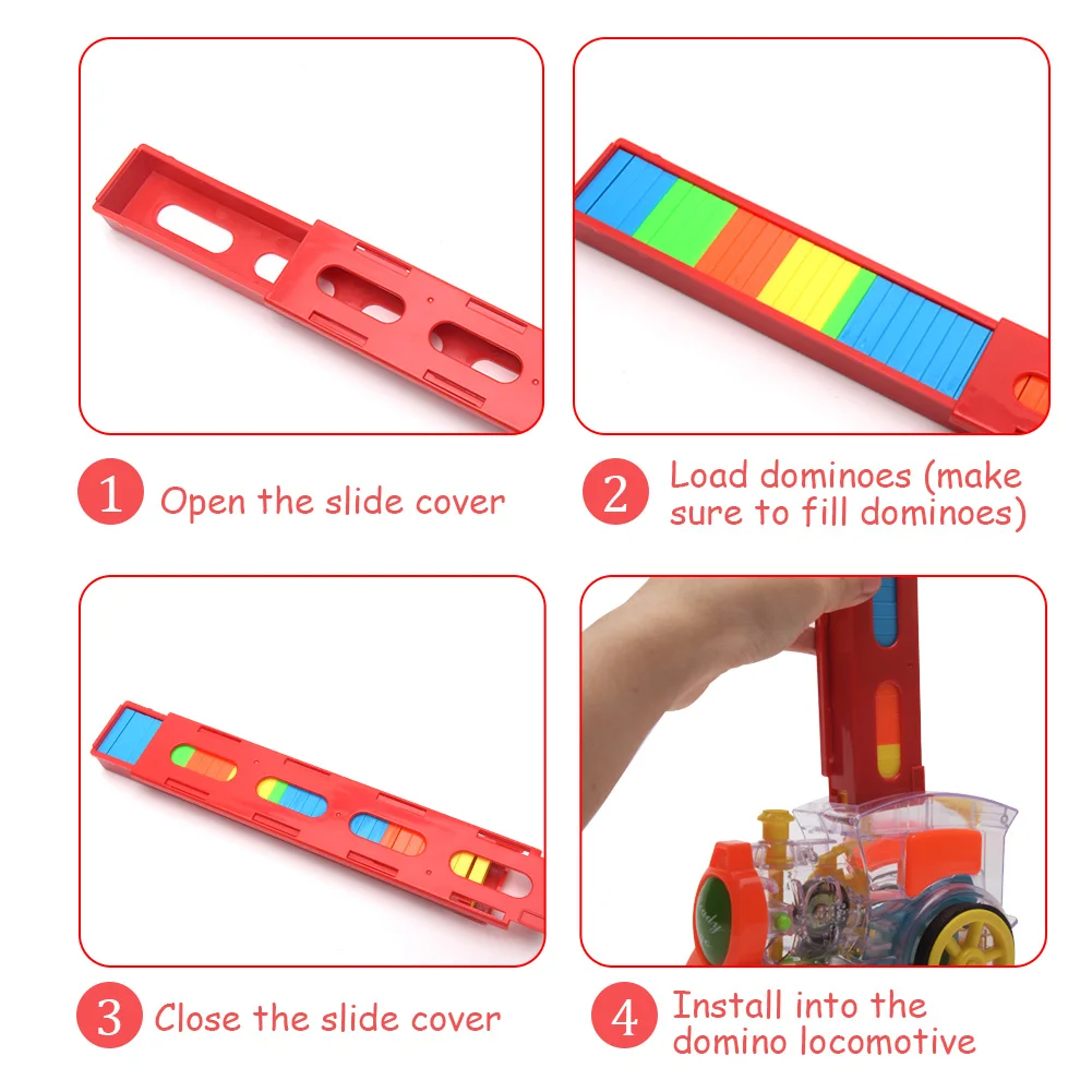 

Boys Girls Hand Eye Coordination For Kids With Blocks Building Stacking Spatial Thinking Skills Educational Domino Train Toy Set