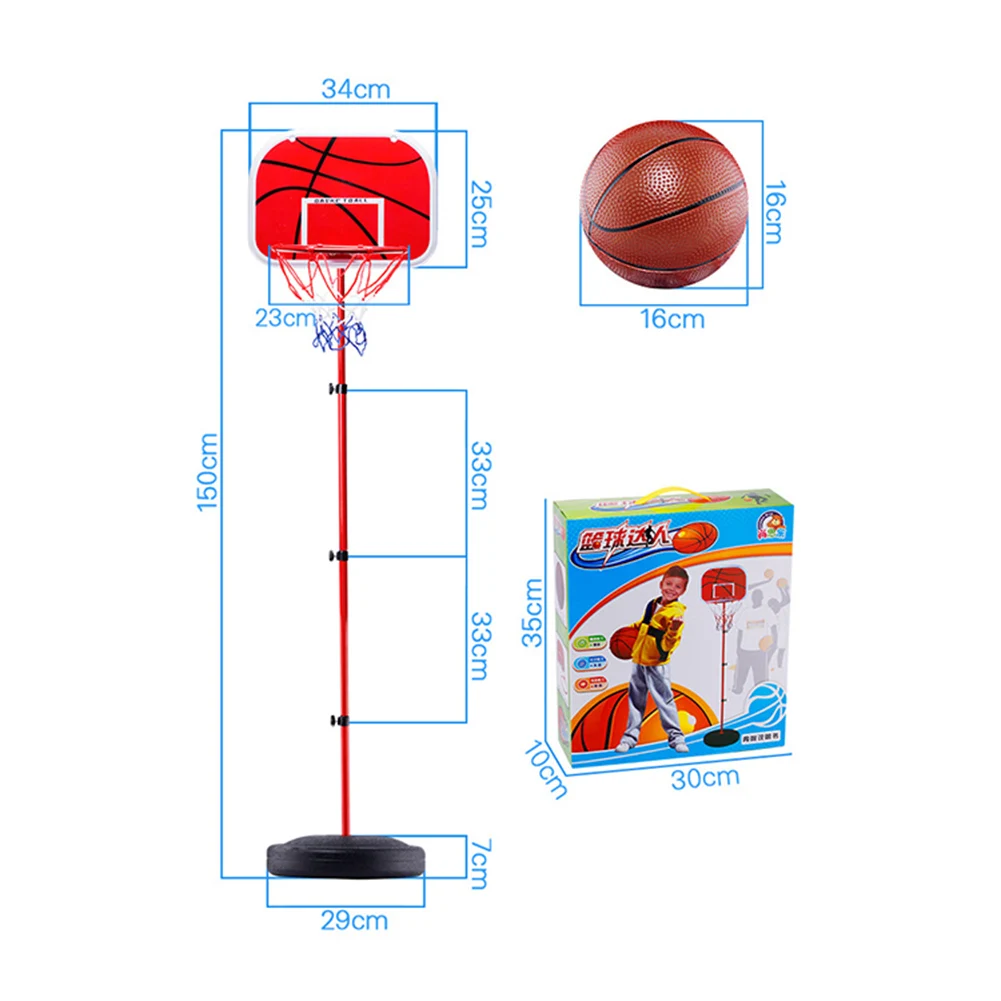 

Children Basketball Goal Hoop Game Toys Boys Adjustable Basketball Stands Toys Training Practice Accessories