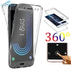 Мягкий силиконовый чехол из ТПУ для Samsung A6, A8, J4, J6 Plus, A7, A9s, J8, J5, J7 Prime, Прозрачный чехол для всего тела, Galaxy A21S, A11, A30S, A50, A41, 360