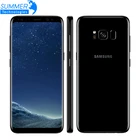 Сотовый телефон Samsung Galaxy S8, разблокированный, 4G LTE мобильный телефон, Восьмиядерный, 4 Гб ОЗУ, 64 Гб ПЗУ, экран 5,8 дюйма, 12 Мп, сканер отпечатка пальца