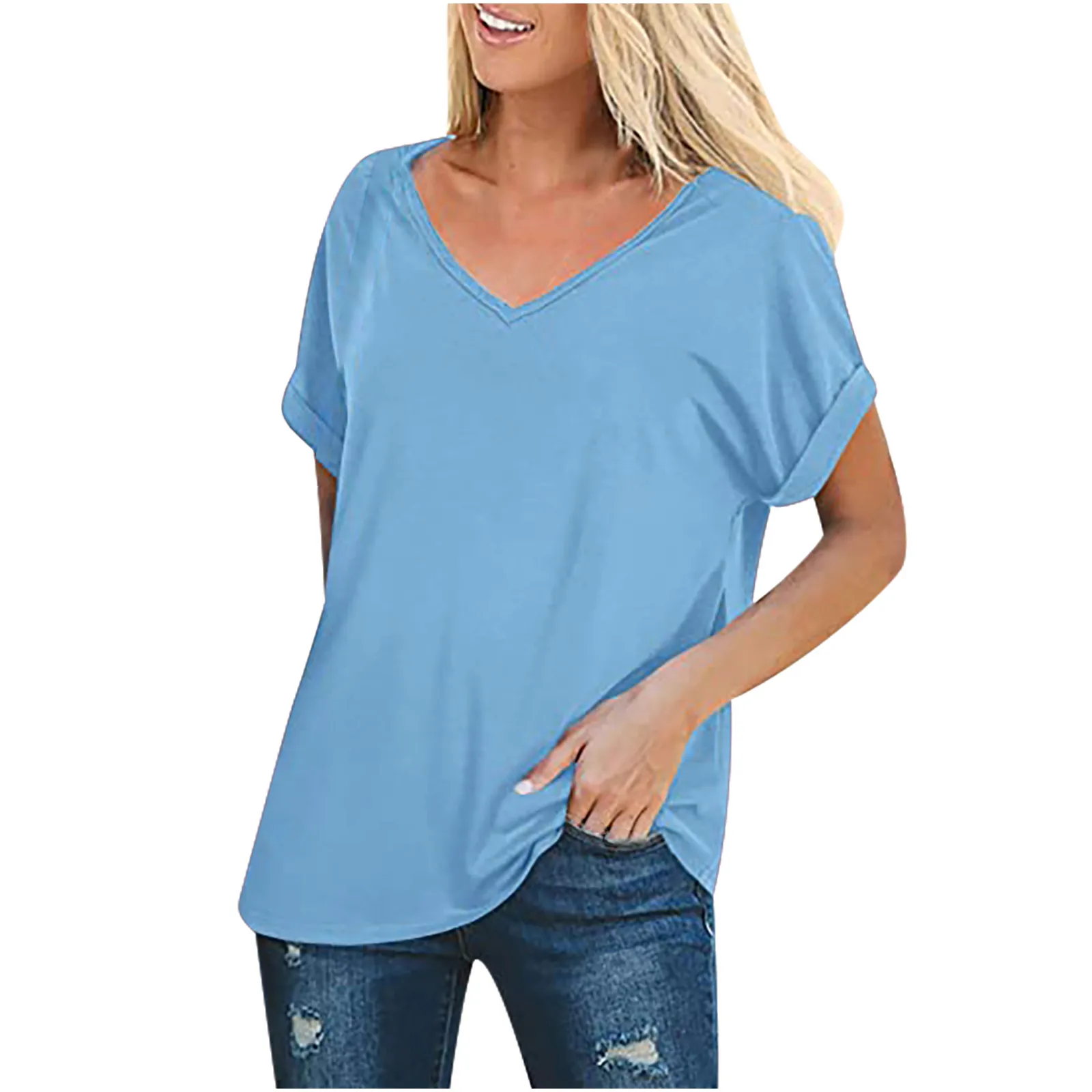 

Tops T Shirt Fashion Summer Women Solid O-Neck T-Shirt Short Sleeve Casual Tee Tops Summer Women clothing camisetas de mujer