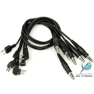 Z тактическая электронная PTT проволока Softair Военная радиогарнитура рация разъем Ztac Airsoft Наушники Аксессуары Kenwood Z124