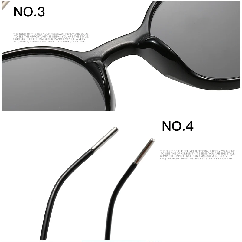 

New Fashion Retro Small Round Frame Sunglasses Trend Milk Tea Color UV400 Protection Eye Colorful Small Sun Glasses