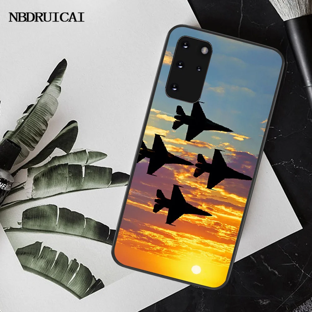NBDRUICAI боевой военный самолет ТПУ Мягкий силиконовый чехол для телефона Samsung S20 plus