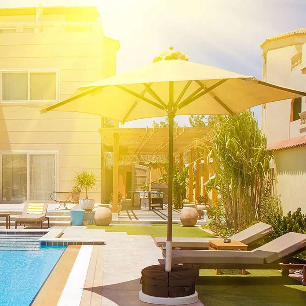 Высокое качество круглый Опора зонта Вес сумка сбоку отверстия слота открытый