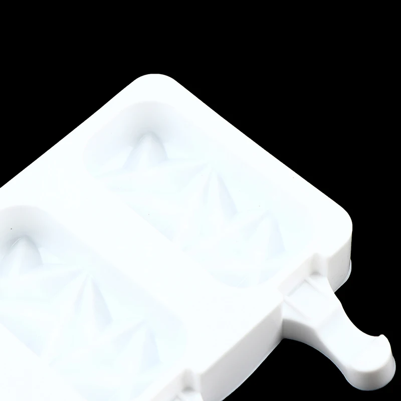 

Food Grade Silicone Ice Cream Molds 4 Cell Ice Cube Tray DIY Homemade Ice Lolly Mold 1 Pieces