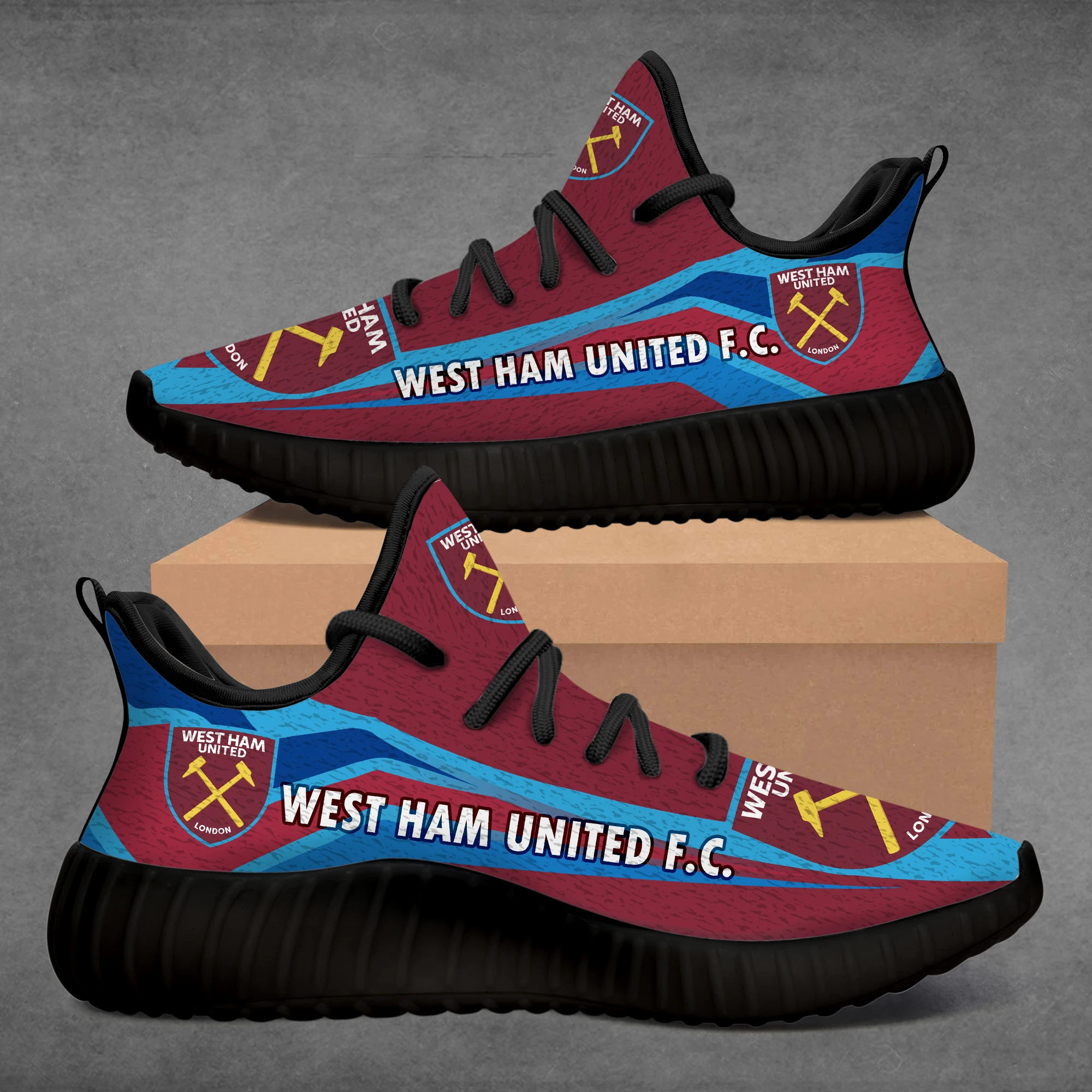 

Custom 350 West-Ham-United-F.C. Running Shoes Comfortable Casual Sneakers Classic Canvas Shoes Outdoor Tenis Footwear Cu