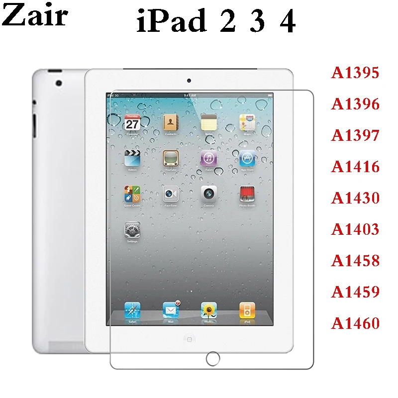 

Tempered Film For iPad 2 3 4 9.7'' A1395 A1396 A1397 A1416 A1430 A1403 A1458 A1459 A1460 Full Coverage Screen Protector Glass