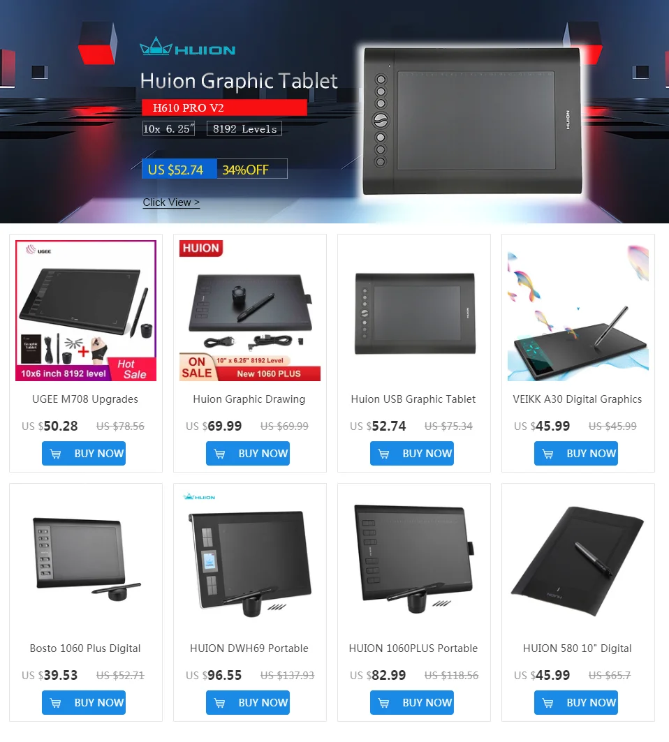 Bosto 1060 Plus цифровой графический анимационный планшет 1" x 6" 8192 уровень чувствительности к давлению с беспроводным стилусом