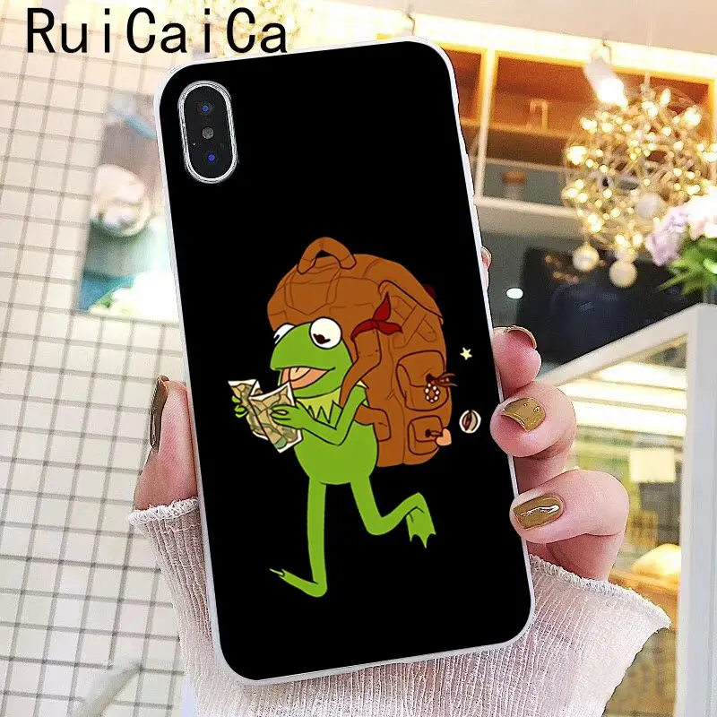 Ruicaica лягушонок Кермит милый мультфильм мягкий силиконовый чехол для телефона