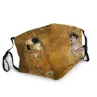 Регулируемая Маска для лица Gustav Klimt для мужчин и женщин, Золотая Пылезащитная маска для защиты от смога, пылезащитный респиратор, маска для рта