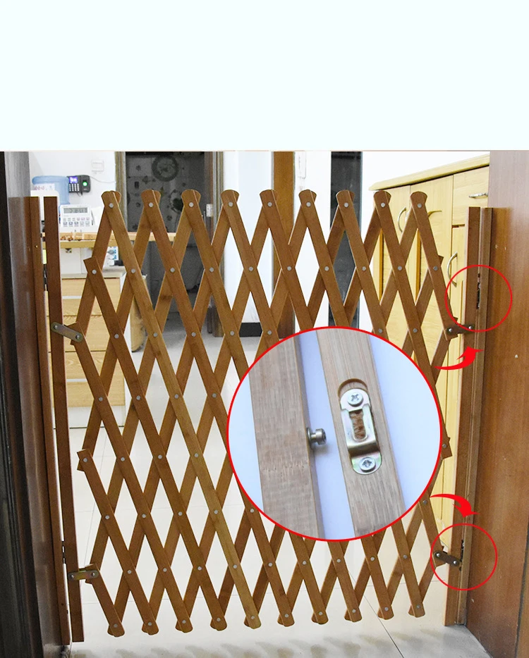 B Pet изоляционные ворота для защиты детей натуральный бамбук изоляционный забор