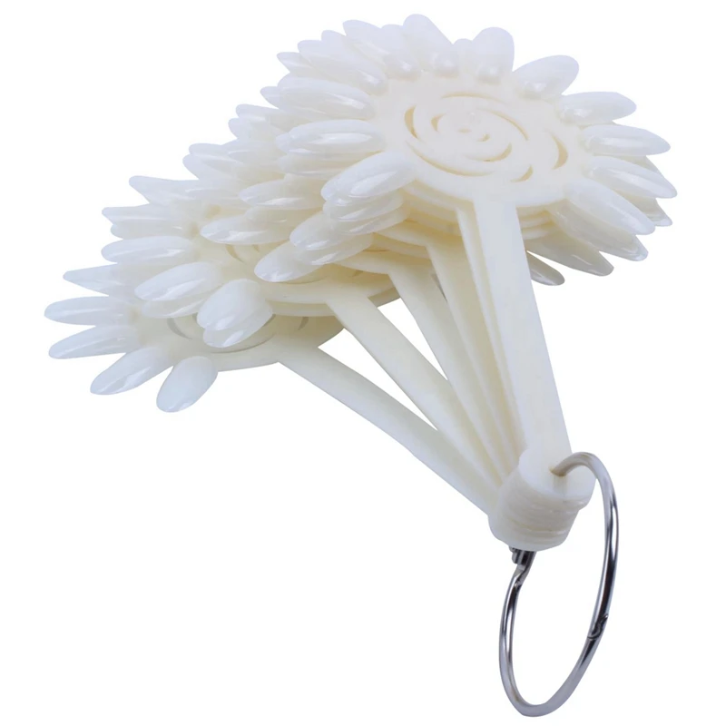 120 Pcs UV False Nail Art Design Tips Display Practice Wheel &amp 1 Wooden Hair Comb Natural Comb(Flower-Wide Tooth) | Красота и