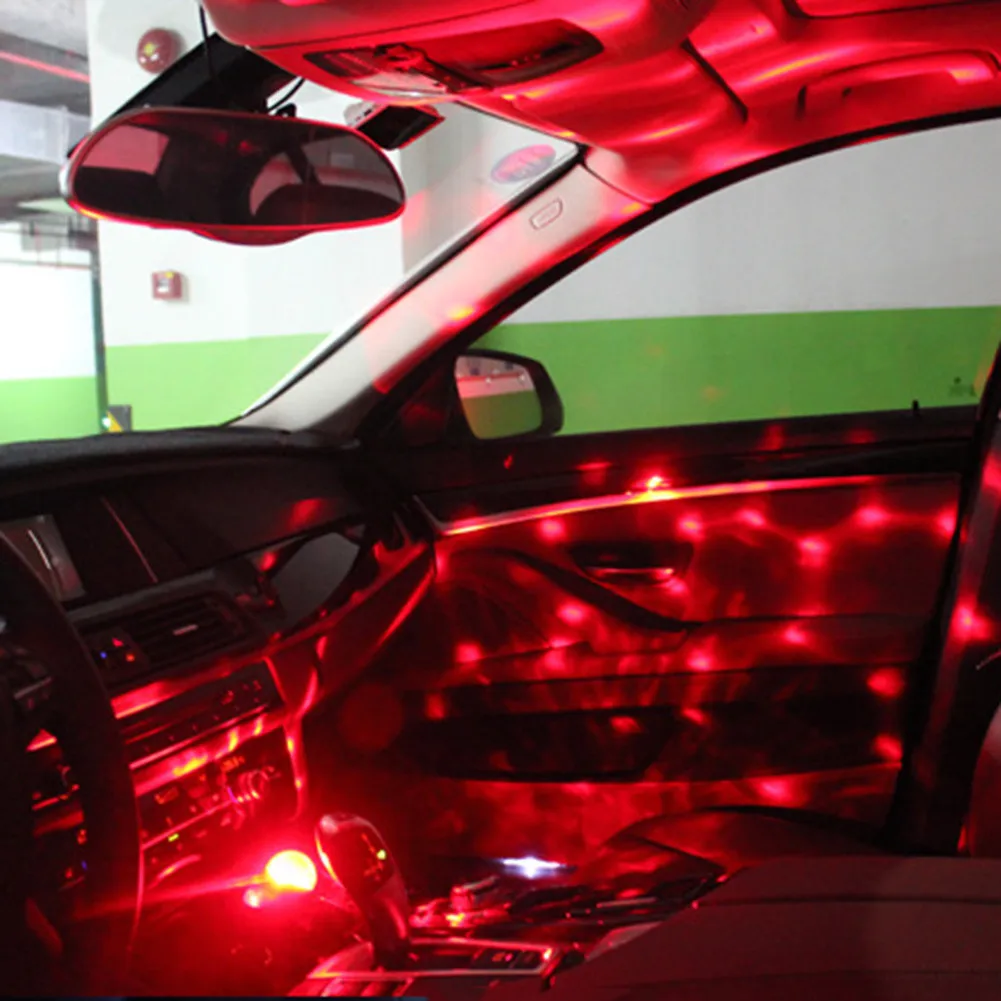 LED Car USB Sound Control Lamp Indoor Music Decoration Light DJ RGB Mini Colorful Atmosphere with Flashing Lights | Автомобили и