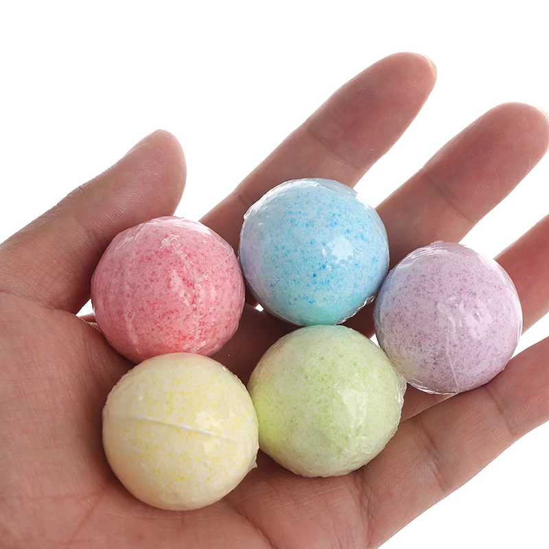 

1Pc 20g Small Bath Body Salt Relax Stress Relief Bubble Ball Moisturize Shower Cleaner For Holiday Gift Random Color