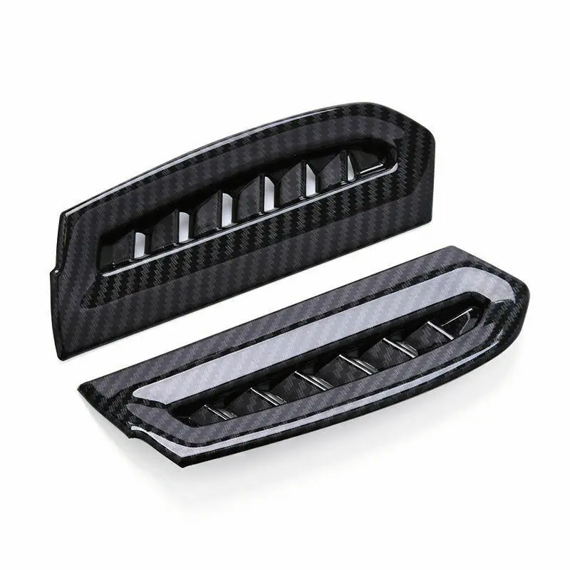 

Carbon Fiber Style Side Console Air Vent Outlet Trim For Toyota Camry 2018-2020 Durable New