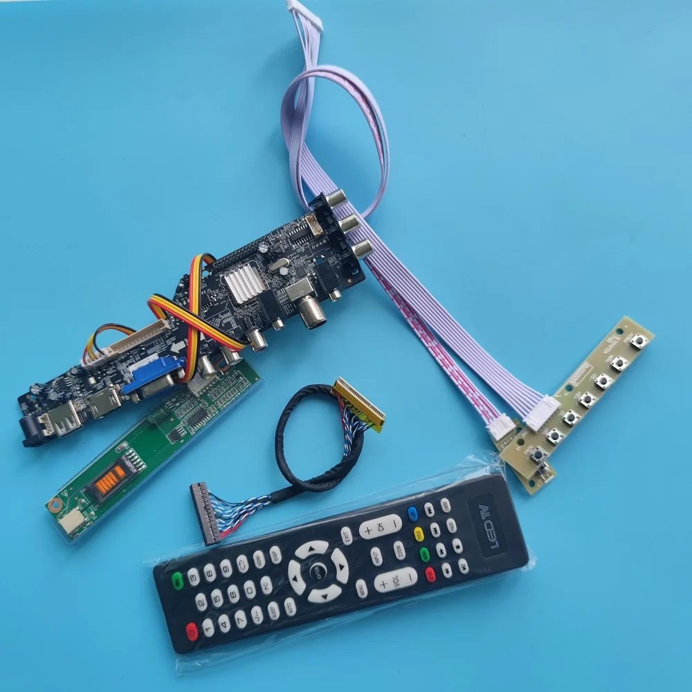 

Kit LP154WX4 (TL)(B2) remote 1 CCFL 1280X800 DVB-T DVB-C Controller board HDMI-compatible LCD TV Panel VGA USB AV digital 15.4"