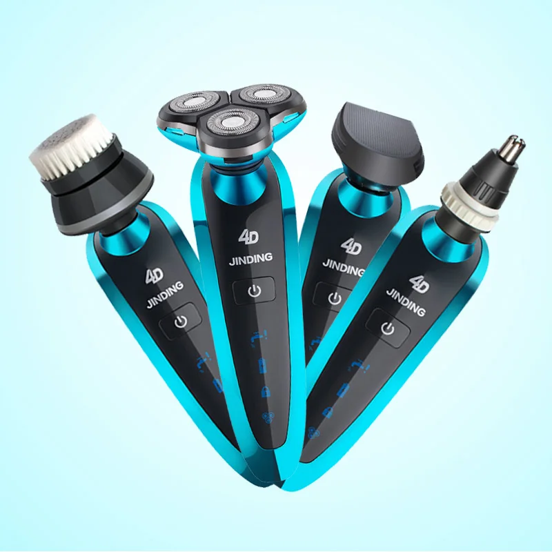 Оригинал 3 лезвия бритва перезаряжаемая электрическая Водонепроницаемая 4D