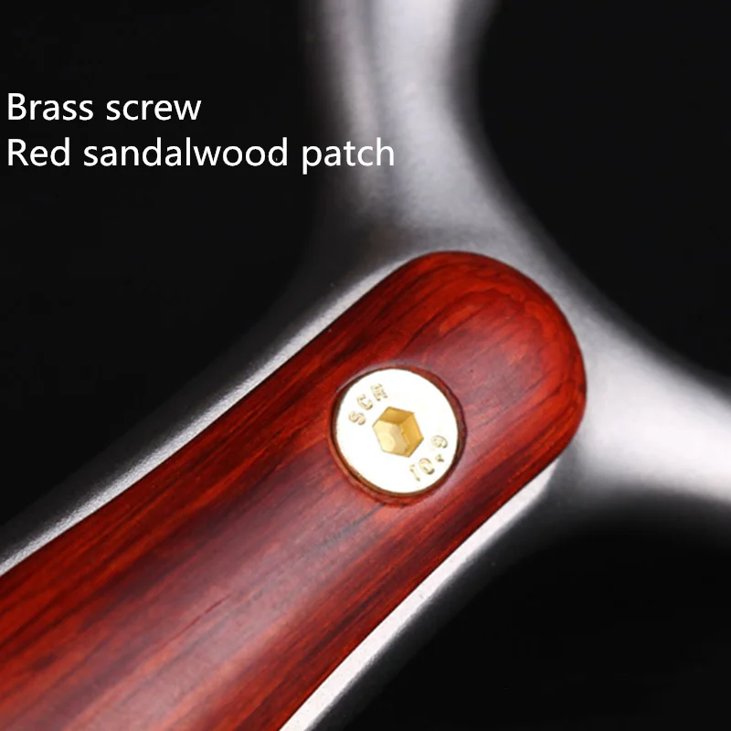 

High quality slingshot metal 440C stainless steel flat leather slingshot G10 patch outdoor hunting shooting slingshot 2020 new