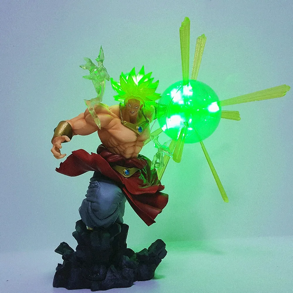 

DragonBall Z Action Figure Broly Led Power Toys F.ZERO DragonBall Super Broly Statue Figurine Collectible Model