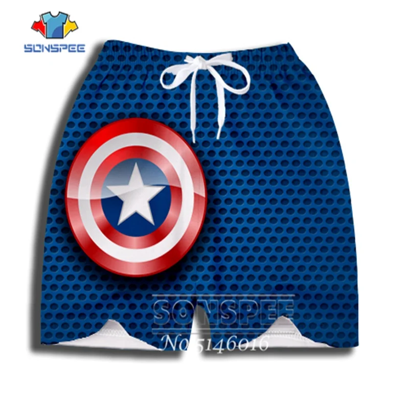 Уличная одежда с 3D принтом Капитан Америка Щит Детская Повседневная футболка