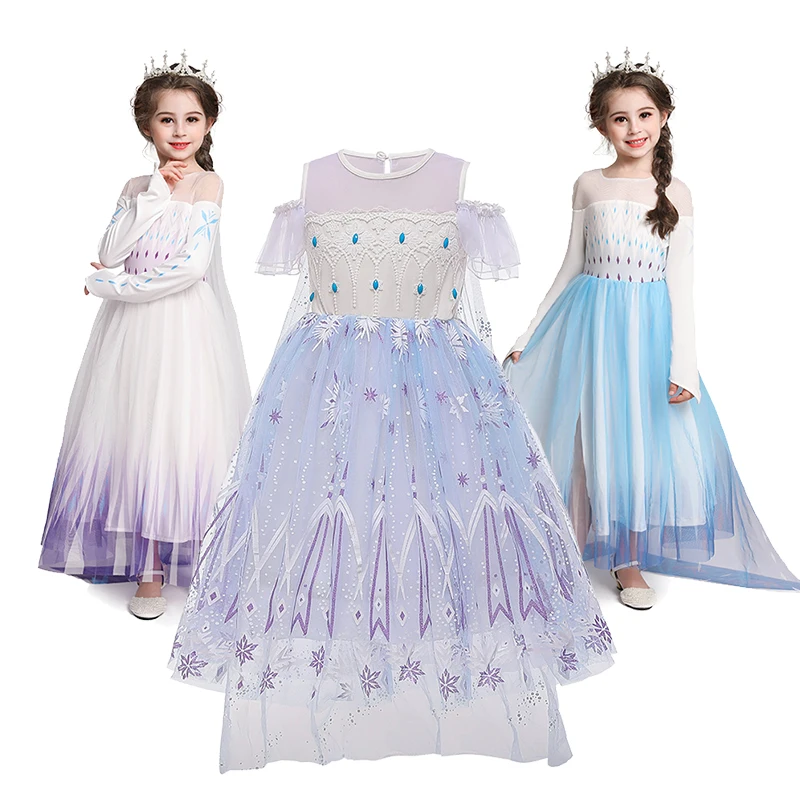 

Girl Princess Dress For 3-10 Years Girls Cosplay Clothing Kids Tulle Gown Halloween Fancy Summer Costume