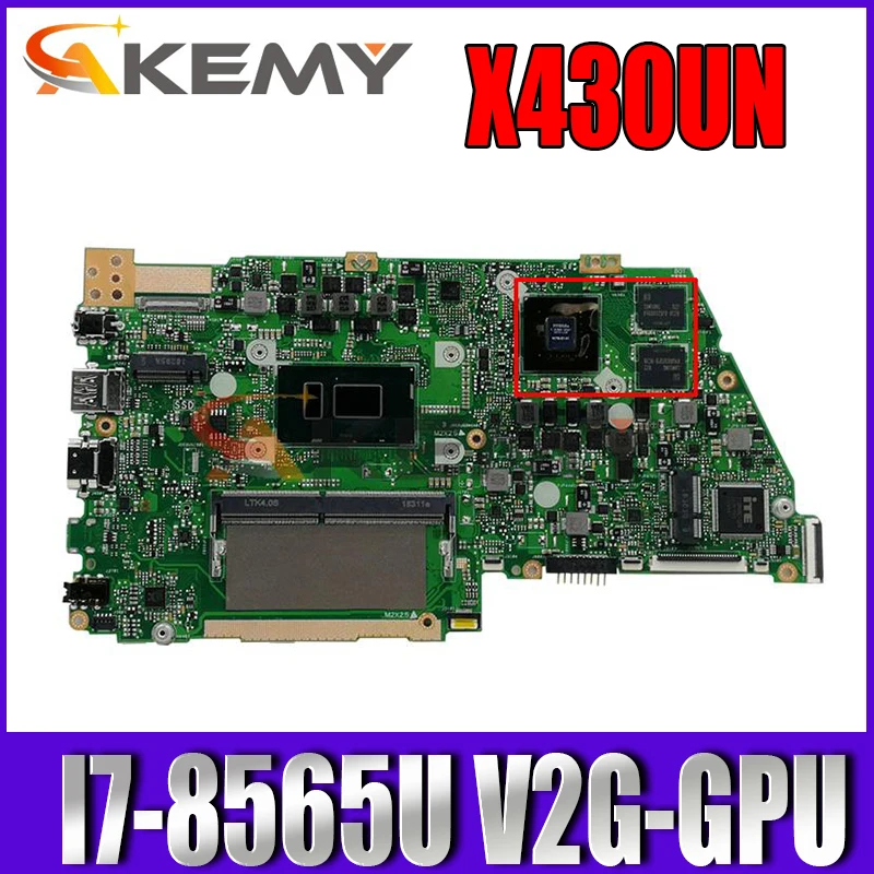 

X430UN Motherboard For asus VivoBook S14 S430 S430u X430u A430U S4300U X430UA X430UN Laptop Mainboard I7-8565U 8G RAM V2G-GPU
