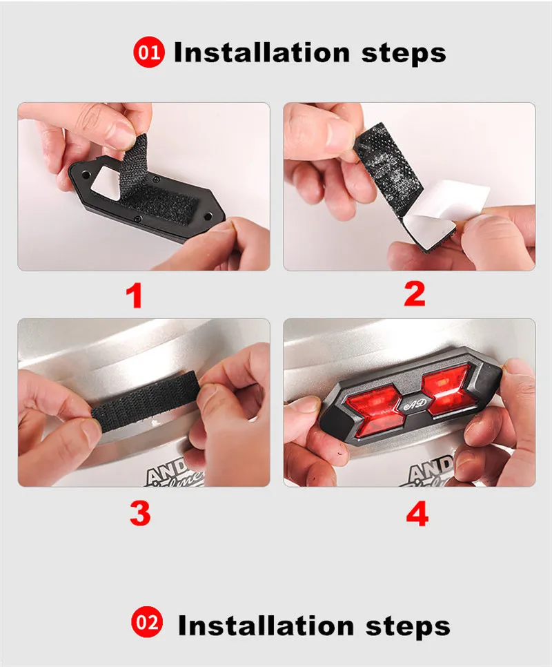 Мотоциклетный шлем Ночной свет полоса рюкзак сигнал безопасности