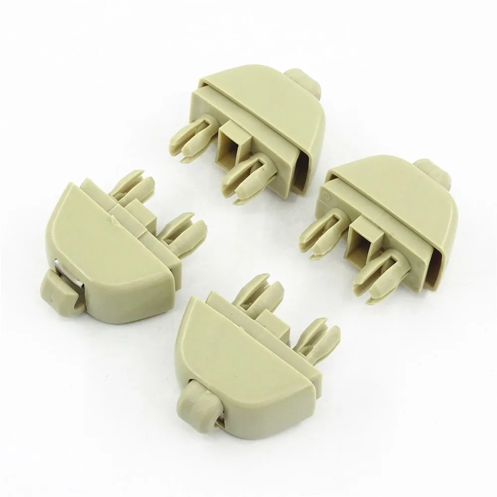 

4Pcs 6R0857561 Beige Sun Visor Support Retainer Clip Hanger Holder Hook for Passat B7 Polo Up! Citigo Rapid Seat MII 6R0 857 561