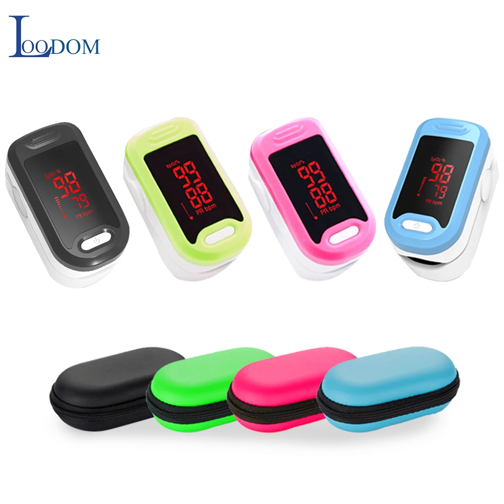 

Loodom Finger Pulse Oximeter Oxygen Monitor LED Pulse Oximeters Fingertip Oximetro de pulso de dedo heart rate monitor