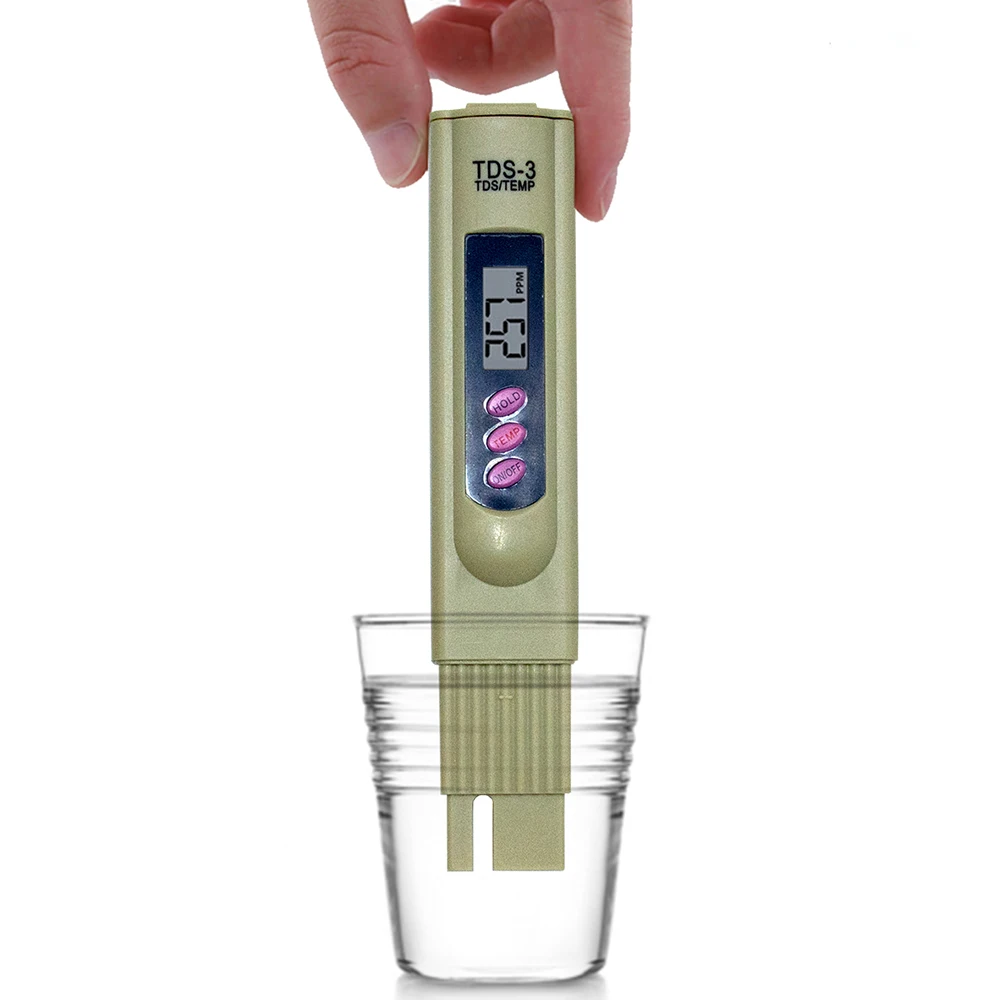 

Handheld TDS Digital Water Tester Water Test Pen Water Quality Analysis Meter Water Purity Check 0-9999 ppm Measurement