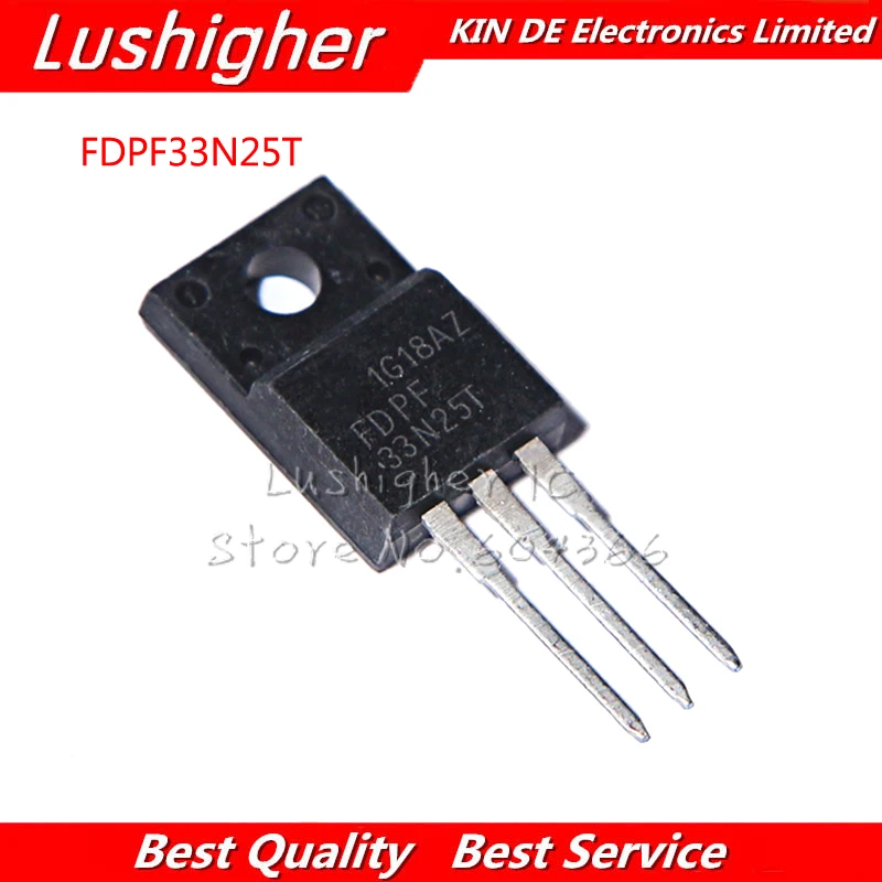 10 шт FDPF33N25T TO-220F FDPF 33N25T FDPF33N25 | Электронные компоненты и принадлежности