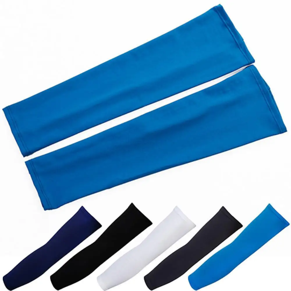

Unisex Outdoor Cycling Compression Fitting Hand Cooling Rib UV Protection Outdoor Arm Cover Ice Silk Sleeve