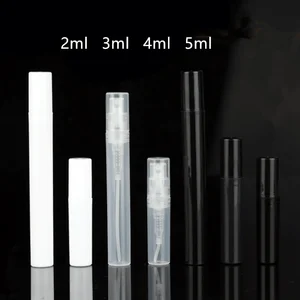 10 шт.лот 2 мл 3 мл 4 мл 5 мл маленький пластиковый распылитель белыйчерныйпрозрачный распылитель тумана промоакция образец тест распылитель духов