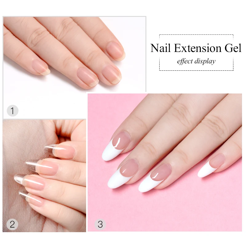 5 мл гель для наращивания ногтей 6 цветов быстрое строительство поли УФ розовый