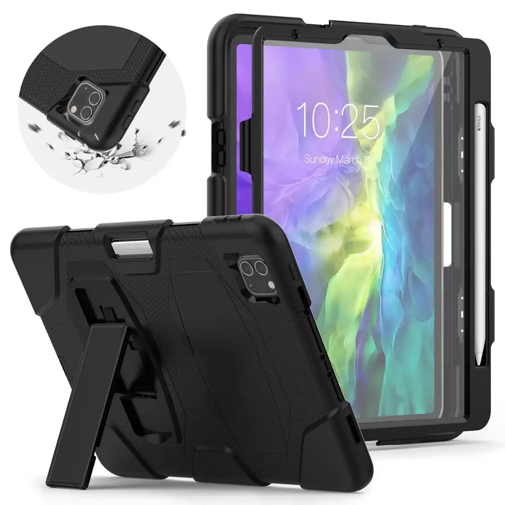 Чехол для ipad Pro 11 силиконовый противоударный со встроенной подставкой |