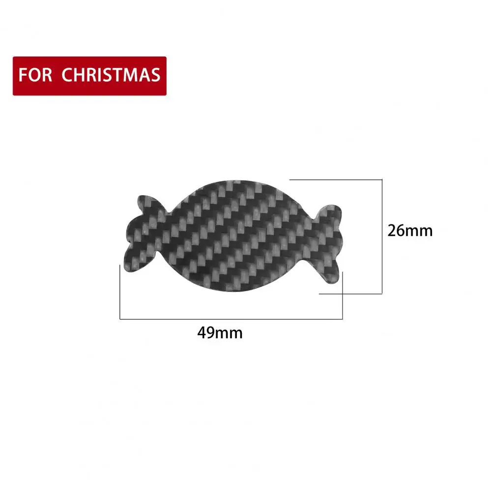 

Carbon Fiber DIY Car Sticker Candy Shape Protection Trim Exterior Decoration Durable Car Sticker Carbon Fiber Car Decor