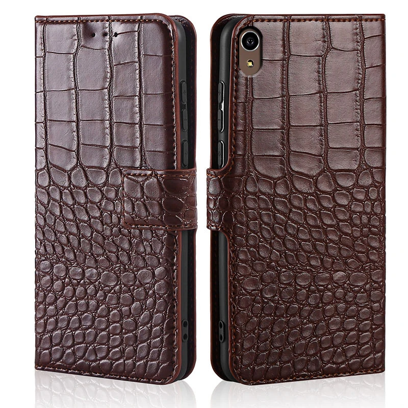 

Чехол-книжка для Sony Xperia Z4 из крокодиловой кожи с отделением для карт и подставкой для Sony Xperia Z4